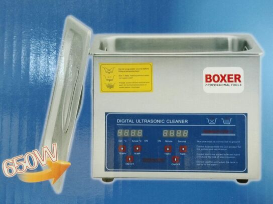 Ultralydsrenser med digital timer og temperaturstyring. 3 liter. Ubrugt