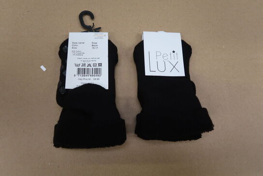 13 pk. PetitLux Strømper Soya Black 3-pak - Str. 15-17