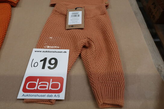 Voksi Bukser – Uld & Uldtrøje Honeycomb Sandstone Peach - Str. 62/68