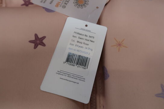 3 stk. Vanilla Copenhagen Svømmevest - Misty rose - 6-8 år