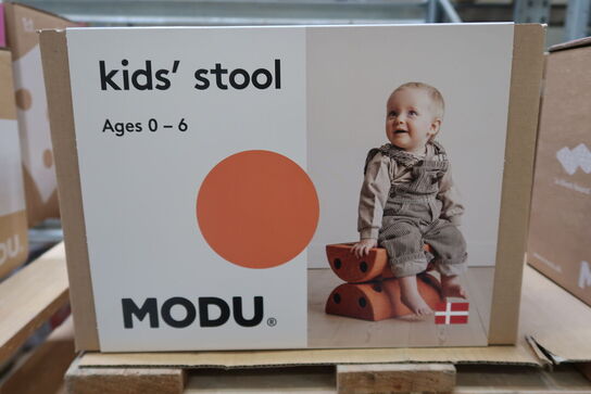 MODU Børneskammel - Burnt Orange / Dusty Green
