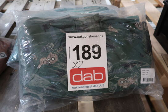 2 stk. Regntøjsæt m/fleece (100 cm) - Justerbare elastiske støvlestropper
