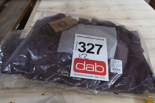 2 sæt Mikk-Line PU Regntøj - Decadent Chocolate / Bordeaux Rød - Str. 128