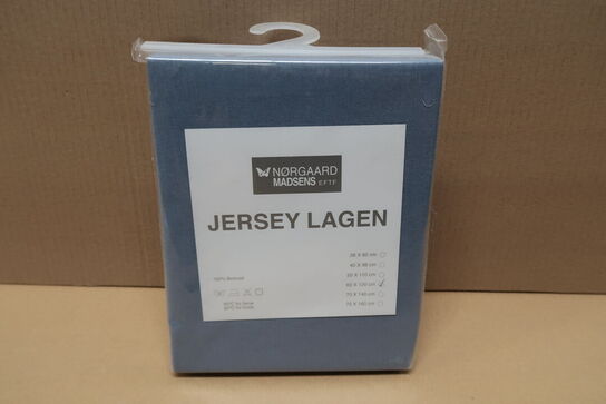 8 stk. Nørgaard Madsen jersey lagen 60x120 cm - Blue Mirage