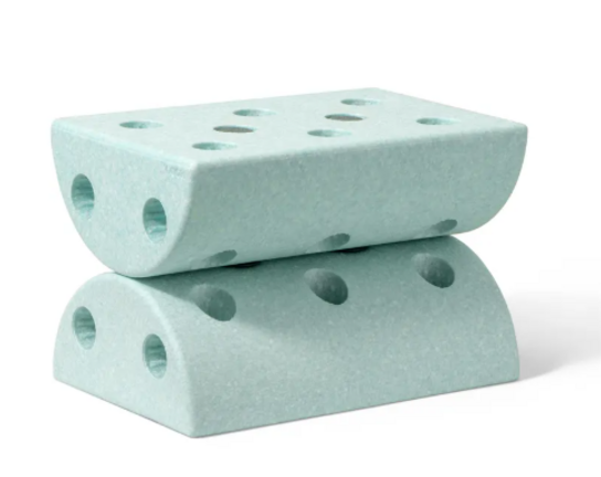 MODU Børneskammel - Ocean Mint / Forest Green