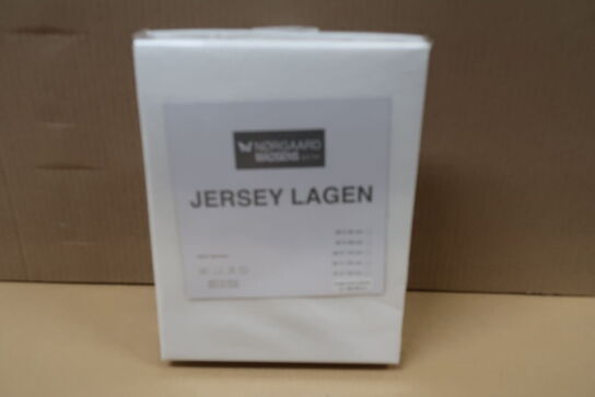 7 stk. Nørgaard Madsen jersey lagen 100x100 cm - Hvid