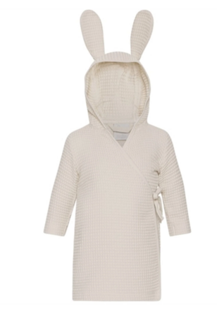6 stk. Vanilla Copenhagen Badekåbe Waffle Oyster Grey - Str. 2-4 år 