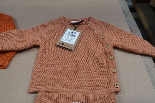 Voksi Bukser – Uld & Uldtrøje Honeycomb Sandstone Peach - Str. 62/68