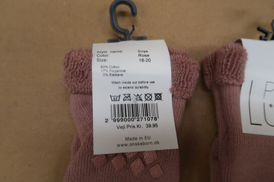 14 pk. PetitLux Strømper Soya Rose 3-pak - Str. 18-20