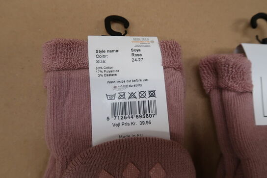 10 pk. PetitLux Strømper Soya Rose 3-pak - Str. 24-27