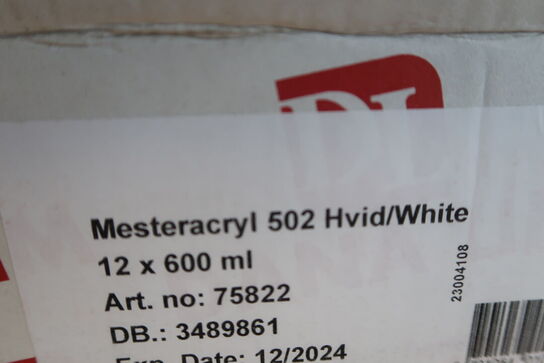 24 poser mesteracryl 502 hvid