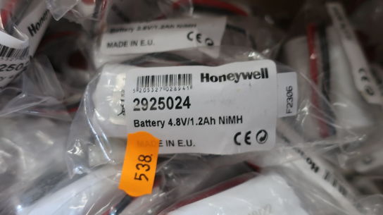 Diverse batterier HONYWELL 4.8V/1.2 Ah NiMH