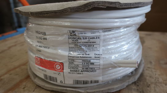 Kabel 50m x 2,5 SQ MM - type H6242B