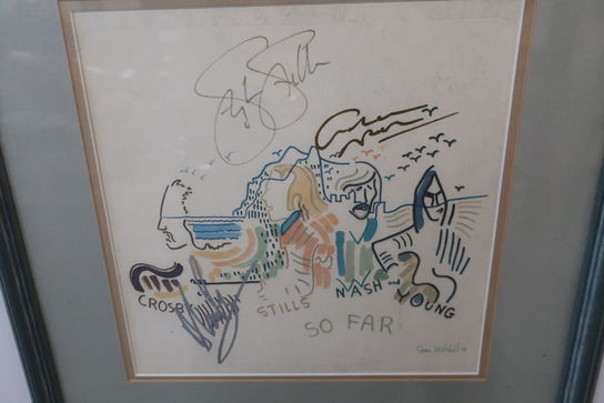 Signeret billede "Crosby, Stills & Nash"