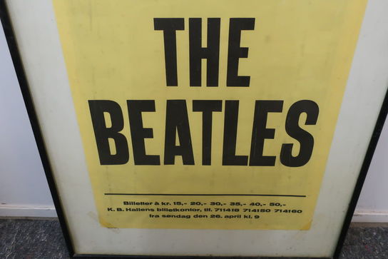 Koncertplakat fra K.B Hallen "The Beatles" 1964