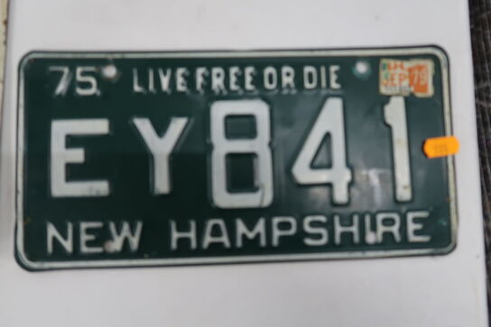 Nummerplade "New Hampshire"