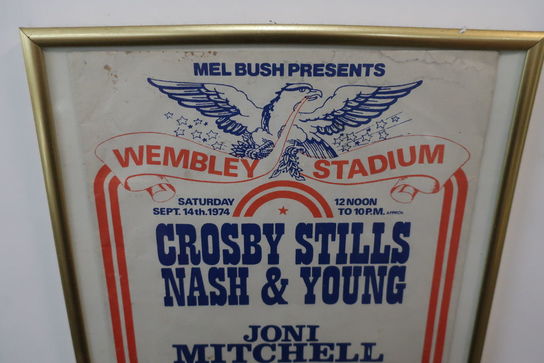 Koncertplakat "Crosby, Stills, Nash & Young" 1974