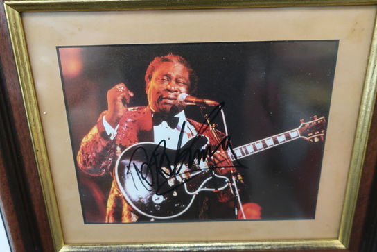 Signeret billede "B.B. King"