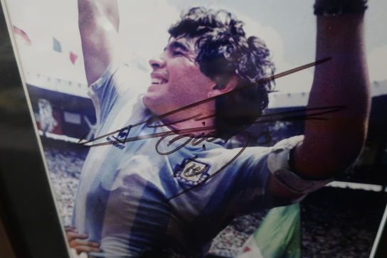 Signeret billede "Diego Maradona"