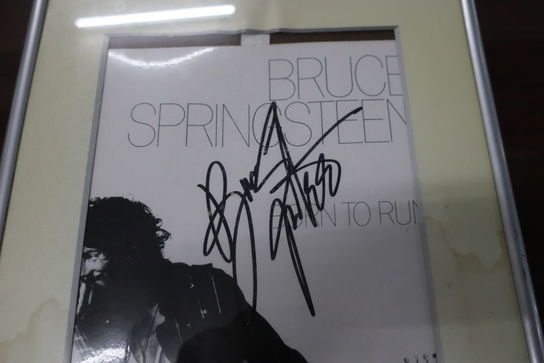 Signeret nodehæfte "Bruce Springsteen"