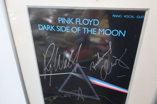 Signeret nodehæfte "Pink Floyd"