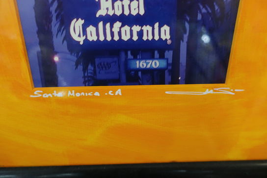 Signeret billede "Hotel California"