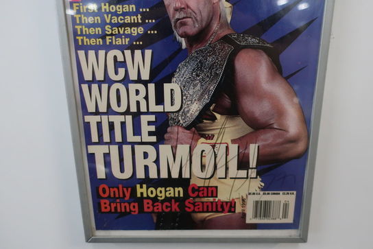 Signeret plakat "Hulk Hogan" 1996