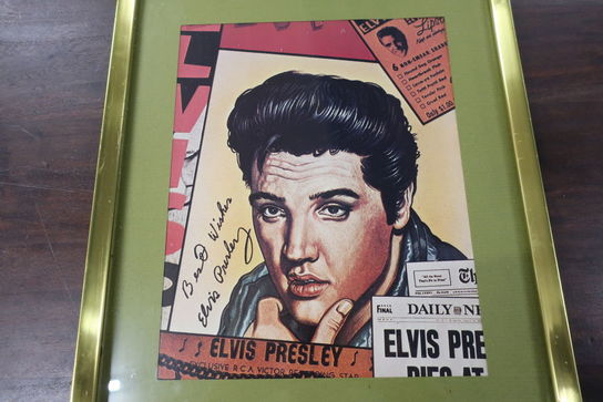 Signeret plakat "Elvis Presley"