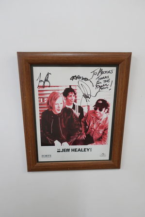 Signeret plakat "The Jeff Healey Band"