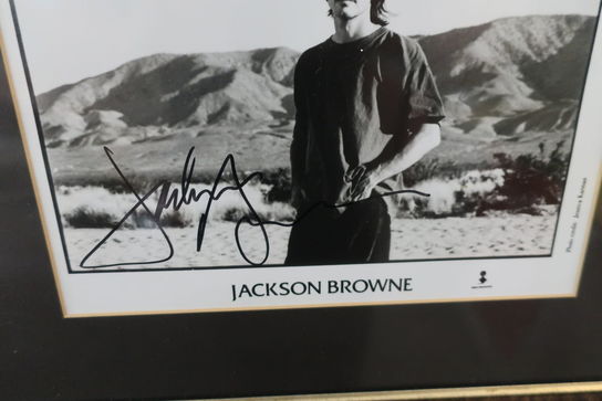 Signeret billede "Jackson Browne"