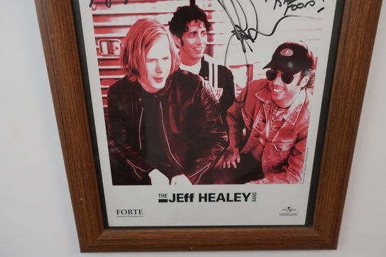 Signeret plakat "The Jeff Healey Band"