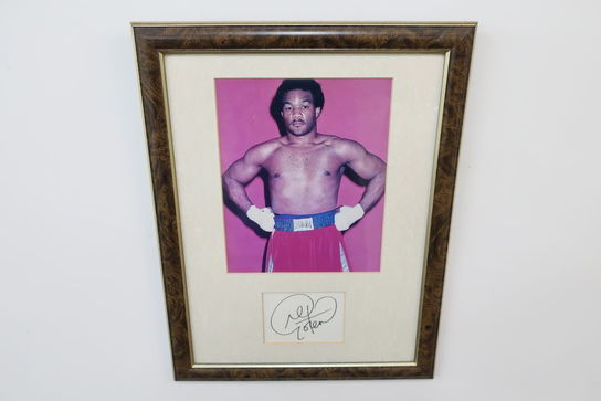 Signeret billede "George Foreman"