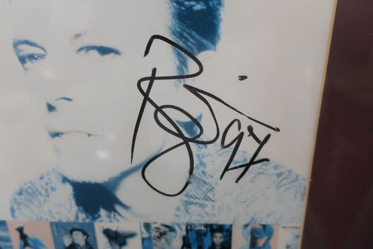 Signeret plakat "David Bowie"