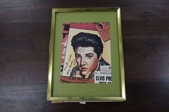 Indrammet plakat "Elvis Presley"