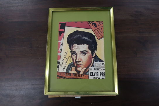 Signeret plakat "Elvis Presley"