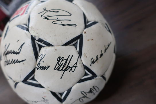 Signeret (trykte signaturer) fodbold Danmarks Herrelandshold EM '92