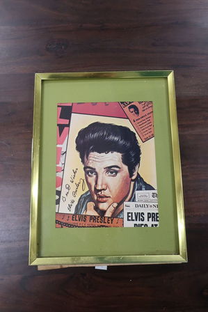 Signeret plakat "Elvis Presley"