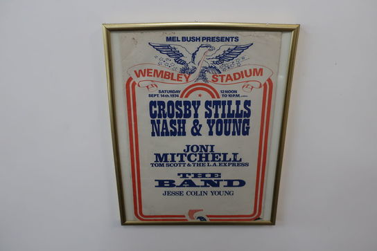 Koncertplakat "Crosby, Stills, Nash & Young" 1974