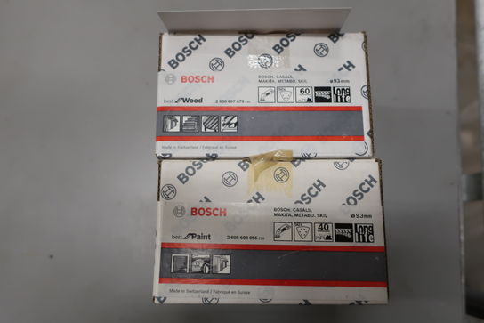 100 stk. slibepapir trekant K40-60 93 mm. BOSCH 