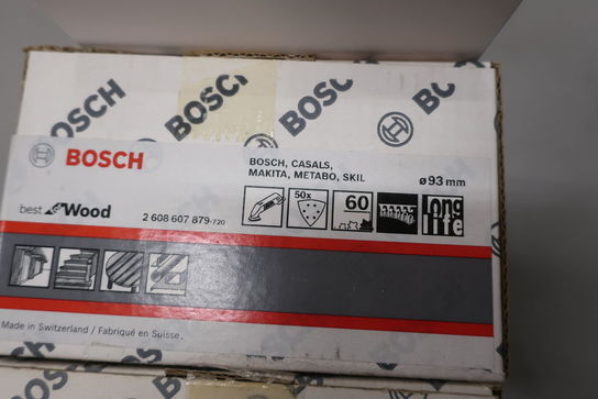 100 stk. slibepapir trekant K40-60 93 mm. BOSCH 