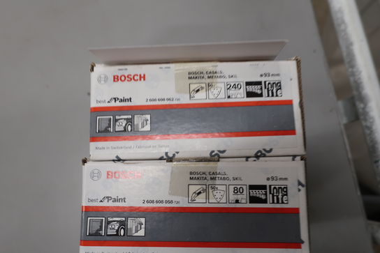 100 stk. slibepapir trekant K80-240 mm. 93 mm. BOSCH