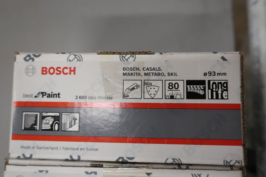 200 stk. slibepapir trekant K80 93mm. BOSCH 