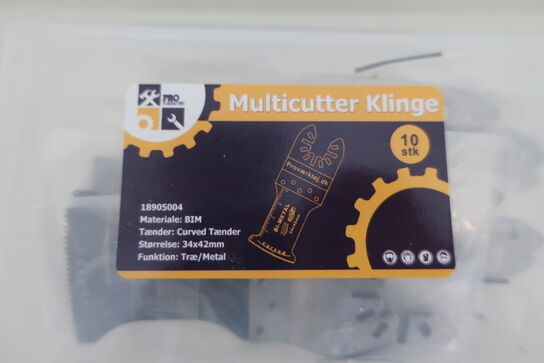 10 stk. multicutter-klinger 34x42 mm. Træ/metal