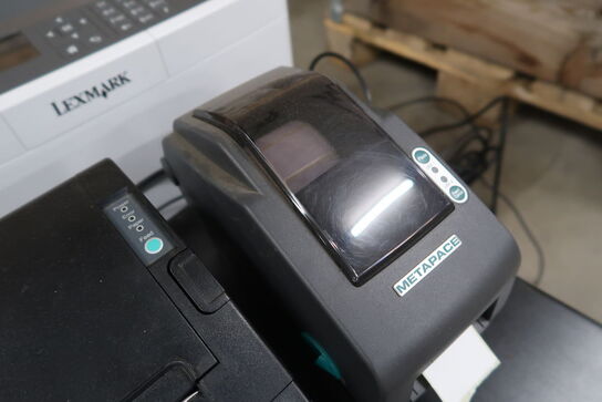 Printer LEXMARK, skærme, labelprintere m.m.