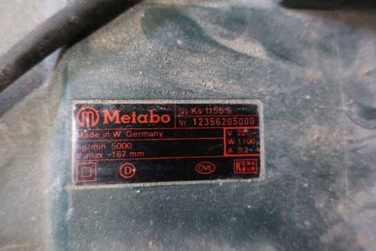 Rundsav METABO KS 1155 S