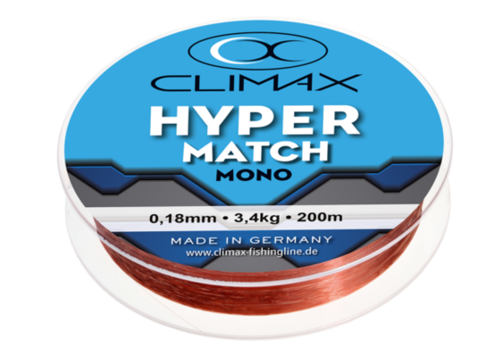 25 spoler Climax Hyper Match line, kobberfarvet, 200 m