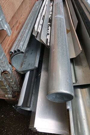 Gutters, pipes, fittings, gutters, etc.