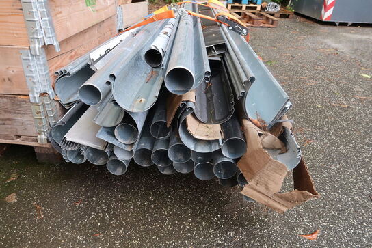 Gutters, pipes, fittings, gutters, etc.