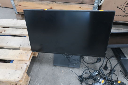 2 stk. monitors ASUS samt gamingmus