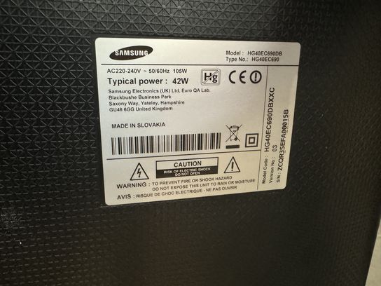 TV SAMSUNG HG40EC690DB 40" FHD